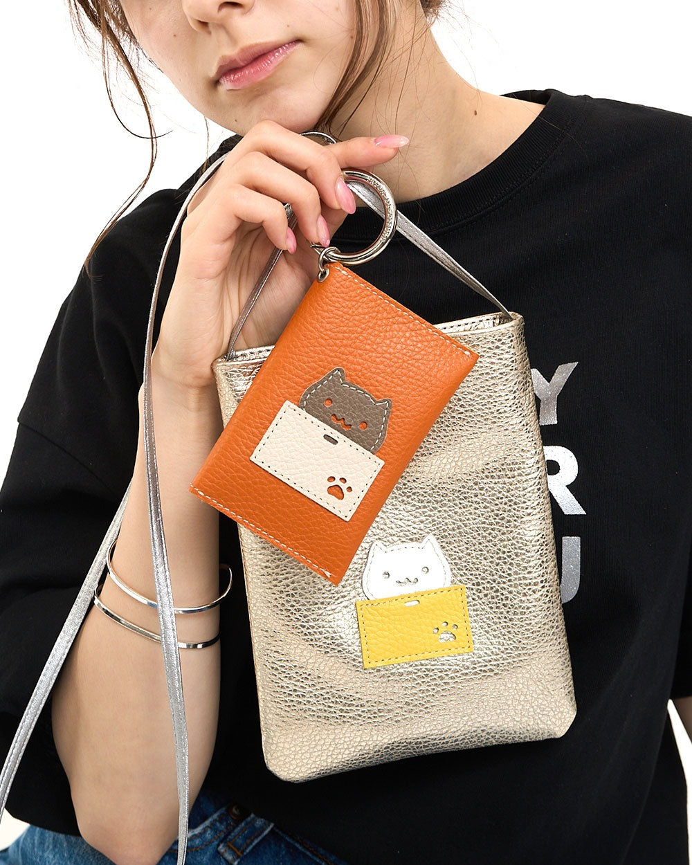 Cat Multi-Flap Mini Case & Charm 1868