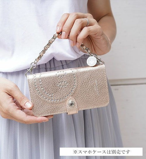 Leather Short Chain with Clover 1537