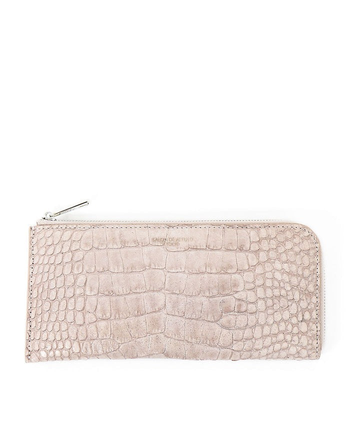 Carry L-Zip Long Wallet – Glitter Croc-Embossed Leather 1978