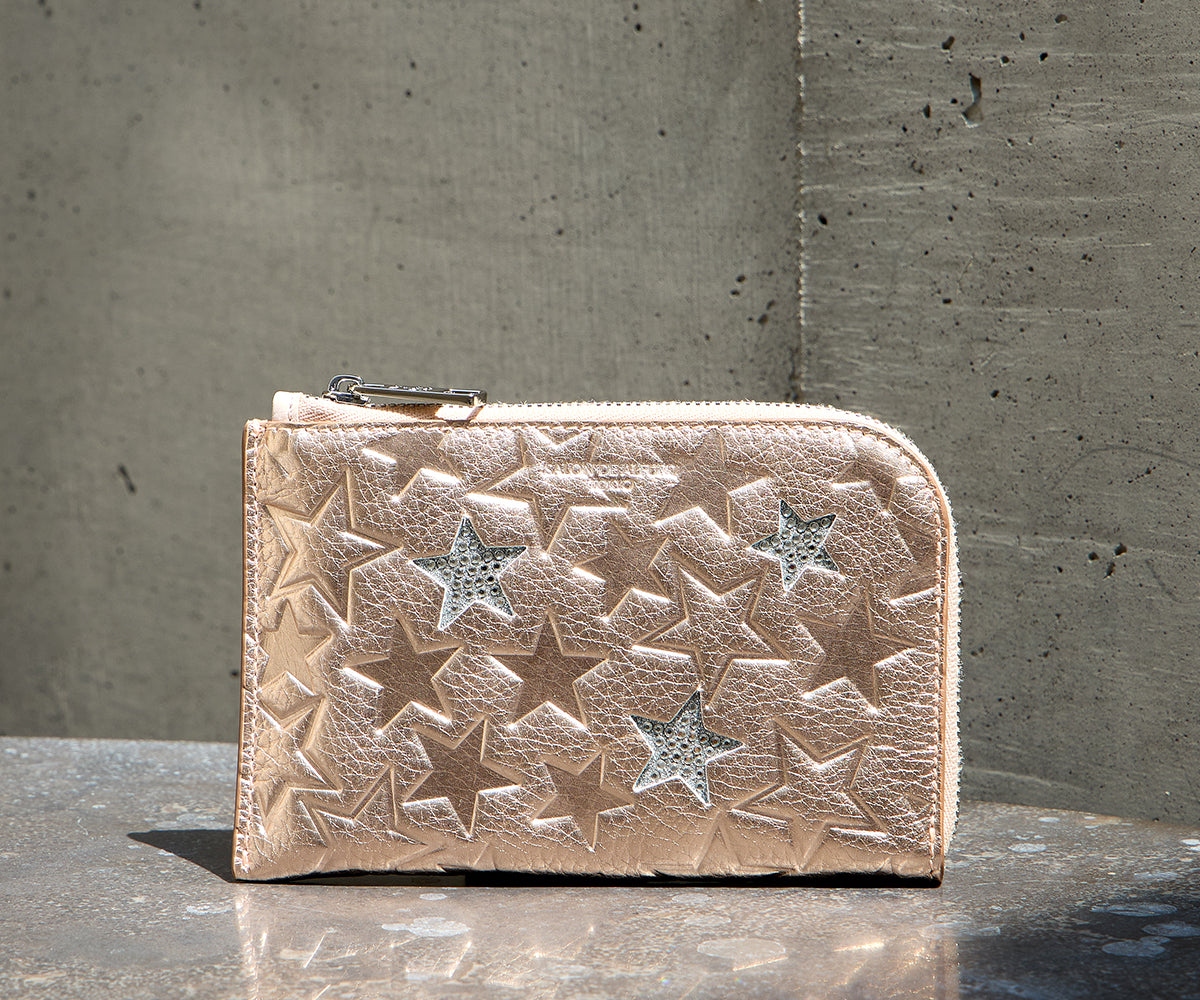 Three Star L-shaped Mini Wallet 1663