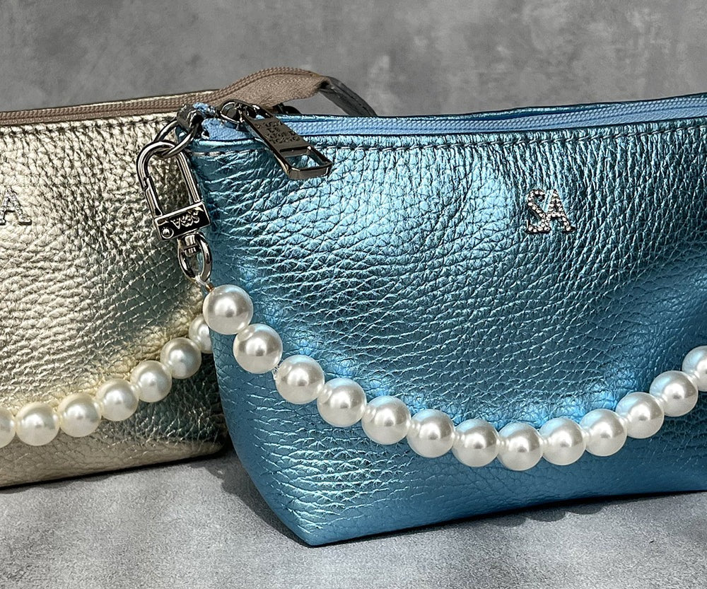 Pouch with Pearl Handle – SA Logo 1738-sa