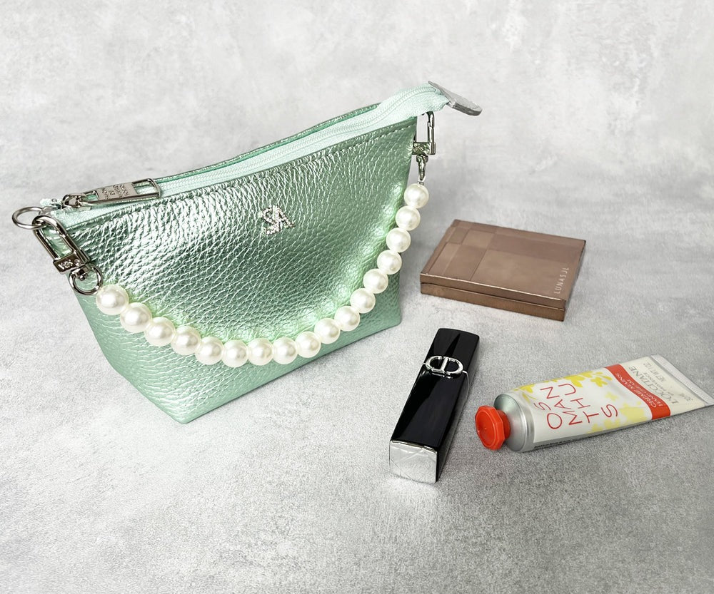 Pouch with Pearl Handle – SA Logo 1738-sa