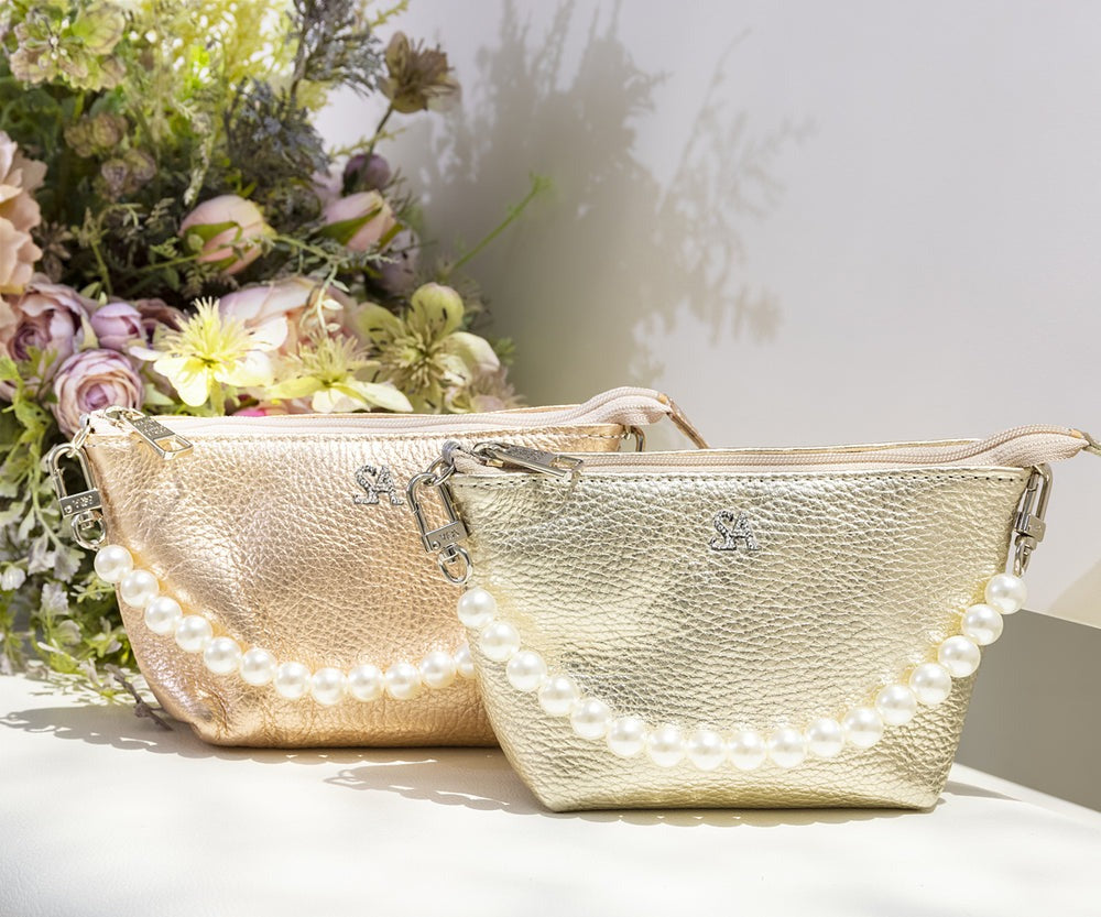 Pouch with Pearl Handle – SA Logo 1738-sa