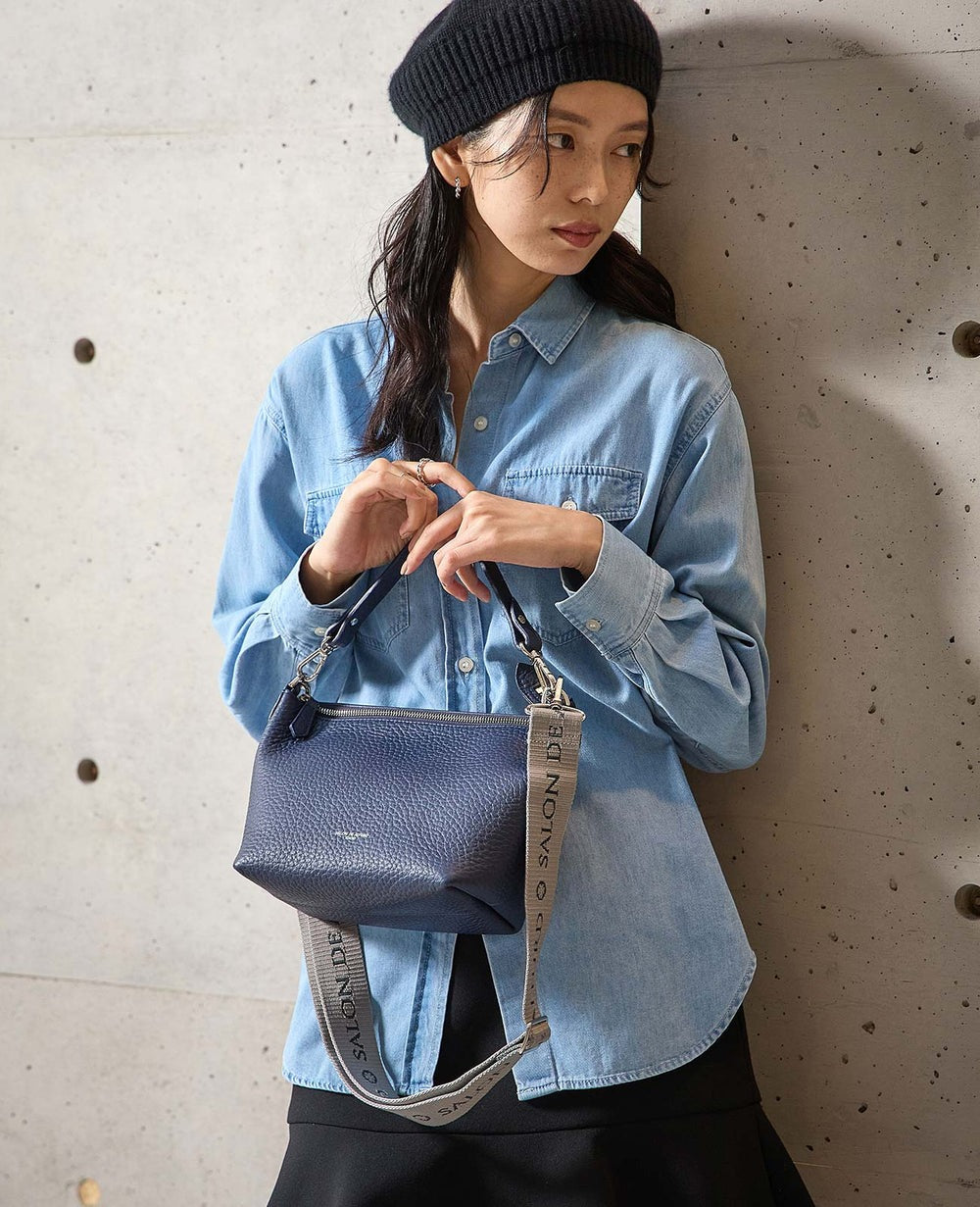 Carry 2-Way Shoulder Bag – Double-Face Leather Version 1985-wf