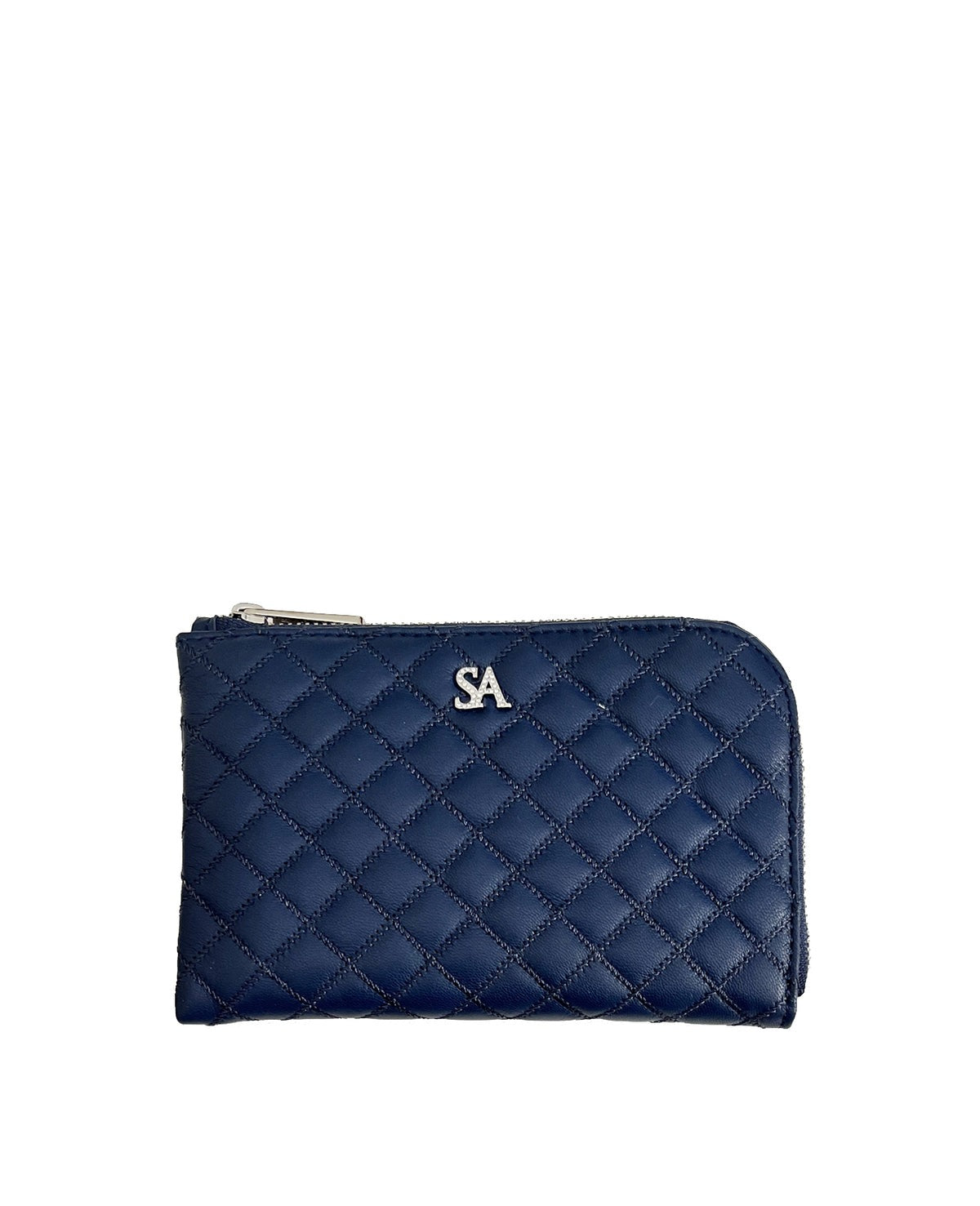 Tenera L-Shaped Zip Mini Wallet with SA Logo 1819stn-sa