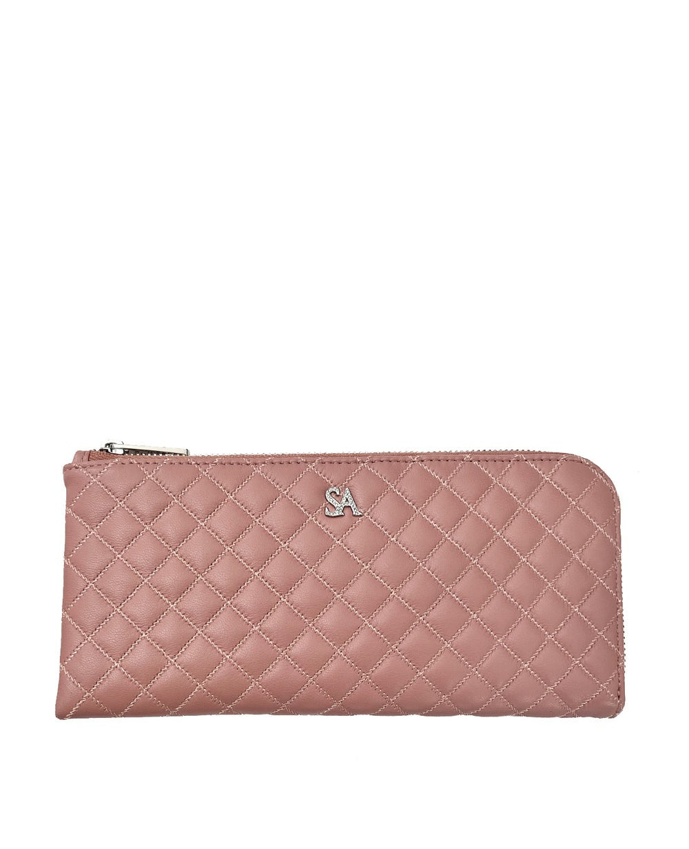 Tenera L-Shaped Zip Long Wallet with SA Logo 1820stn-sa