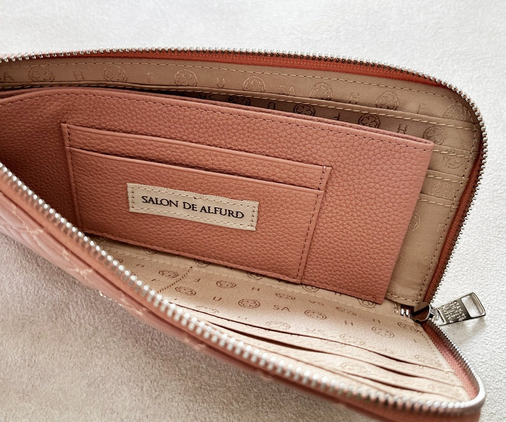 Tenera L-Shaped Zip Long Wallet with SA Logo 1820stn-sa