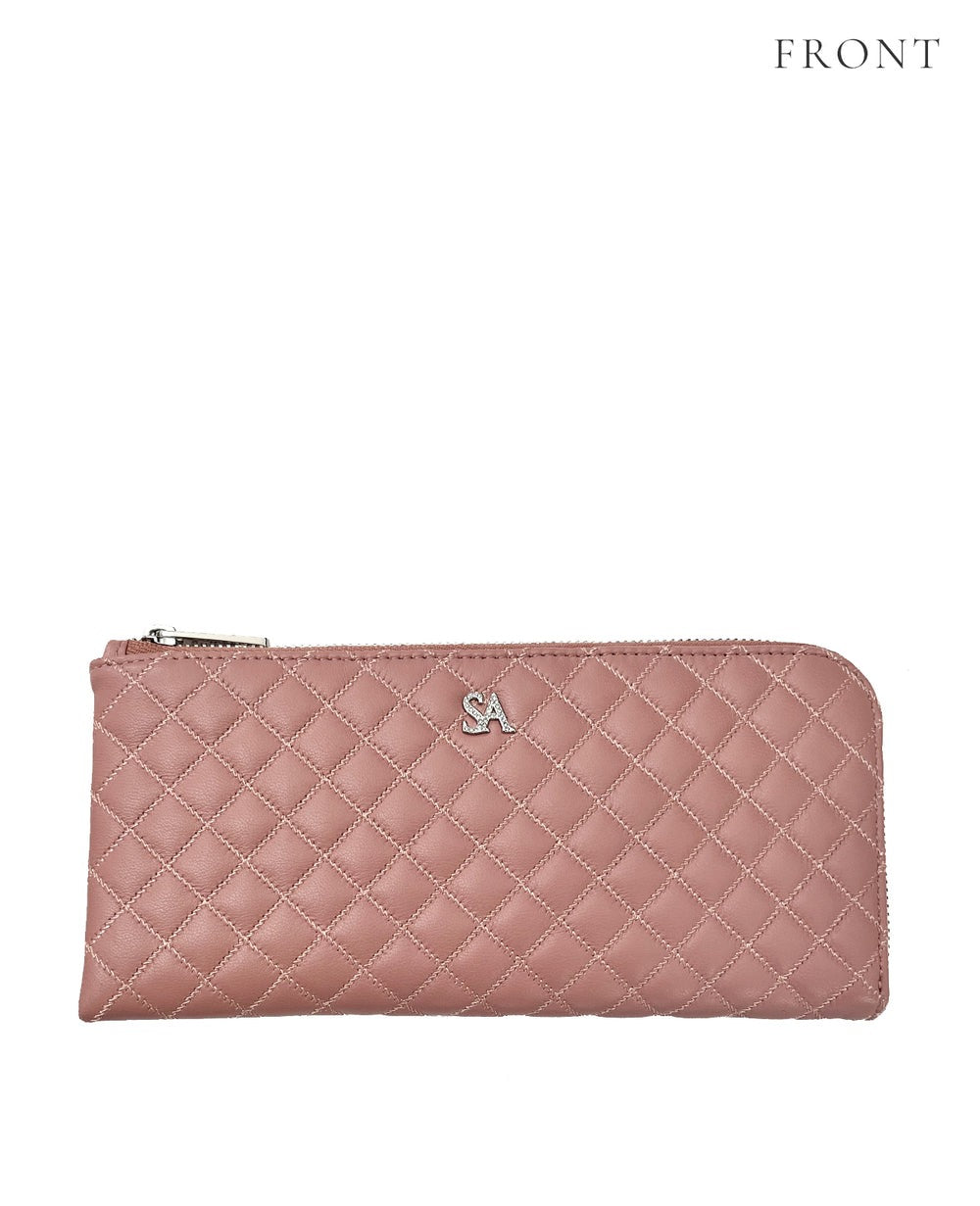 Tenera L-Shaped Zip Long Wallet with SA Logo 1820stn-sa