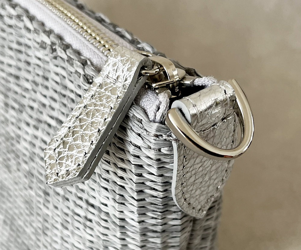 Carry Raffia-Style 2-Way Basket Pochette 1866-ra