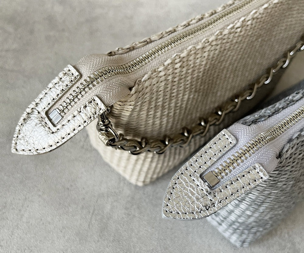 Carry Raffia-Style 2-Way Basket Pochette 1866-ra