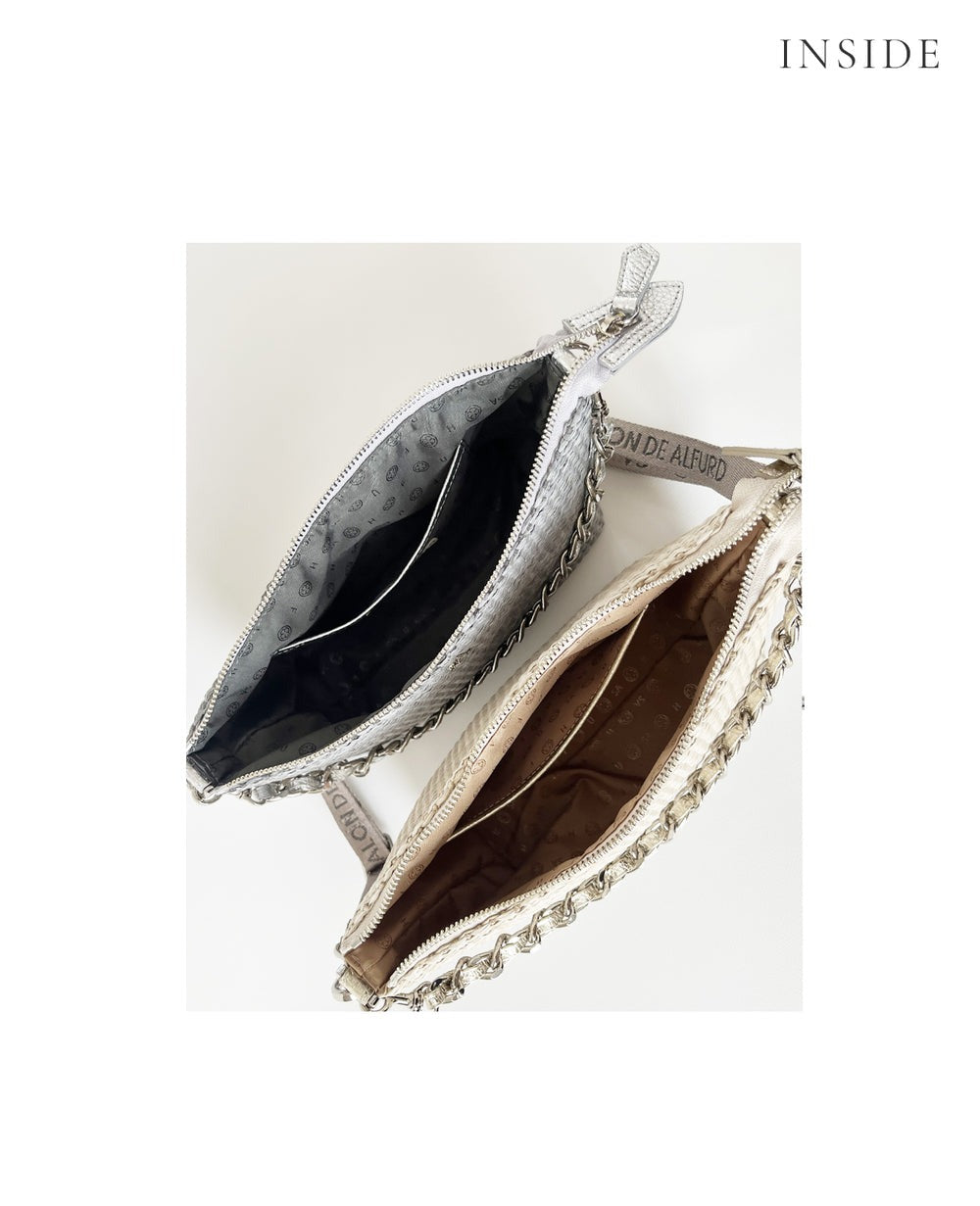 Carry Raffia-Style 2-Way Basket Pochette 1866-ra