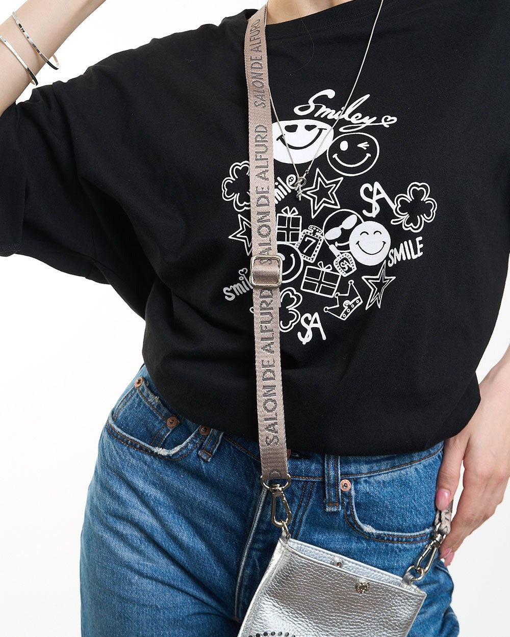 Slim Logo Long Shoulder Strap 1822