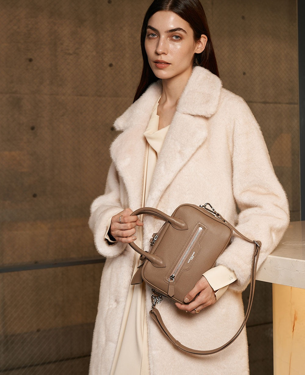 2-Way Boston Bag S Grainedin Grained Calfskin 1882-bx