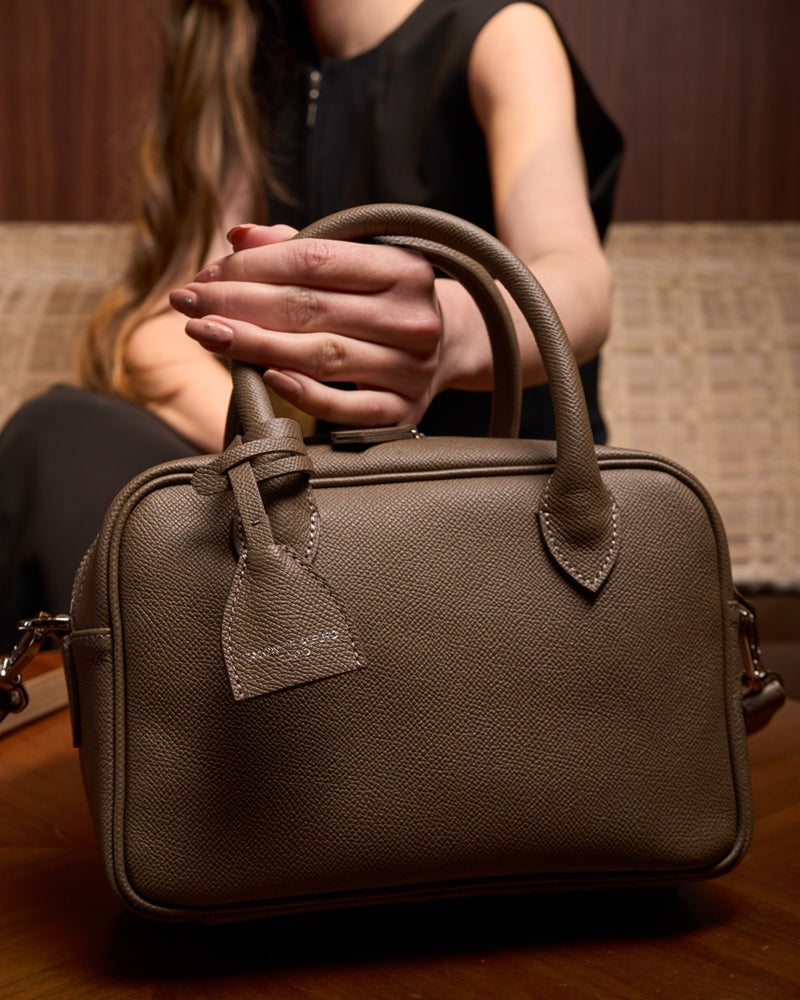 2-Way Boston Bag S Grainedin Grained Calfskin 1882-bx