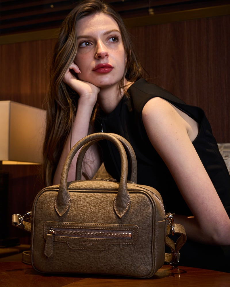 2-Way Boston Bag S Grainedin Grained Calfskin 1882-bx