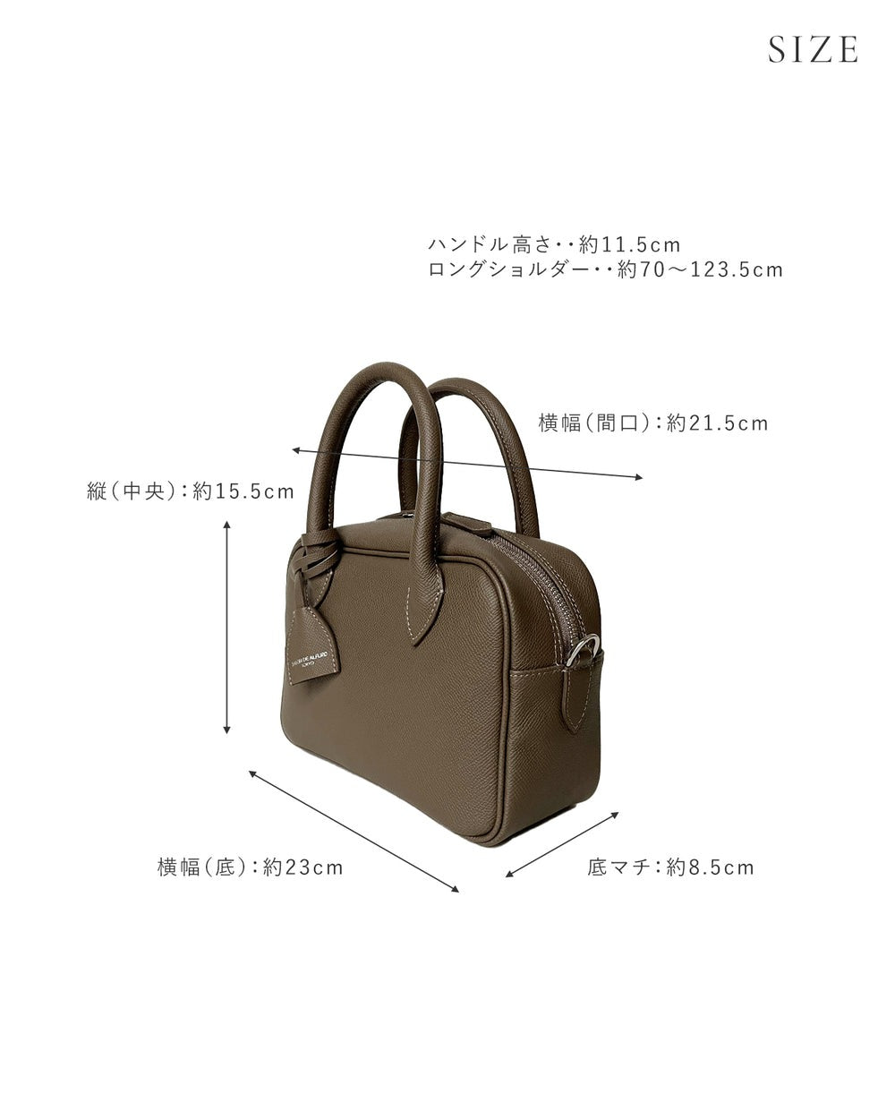 2-Way Boston Bag S Grainedin Grained Calfskin 1882-bx