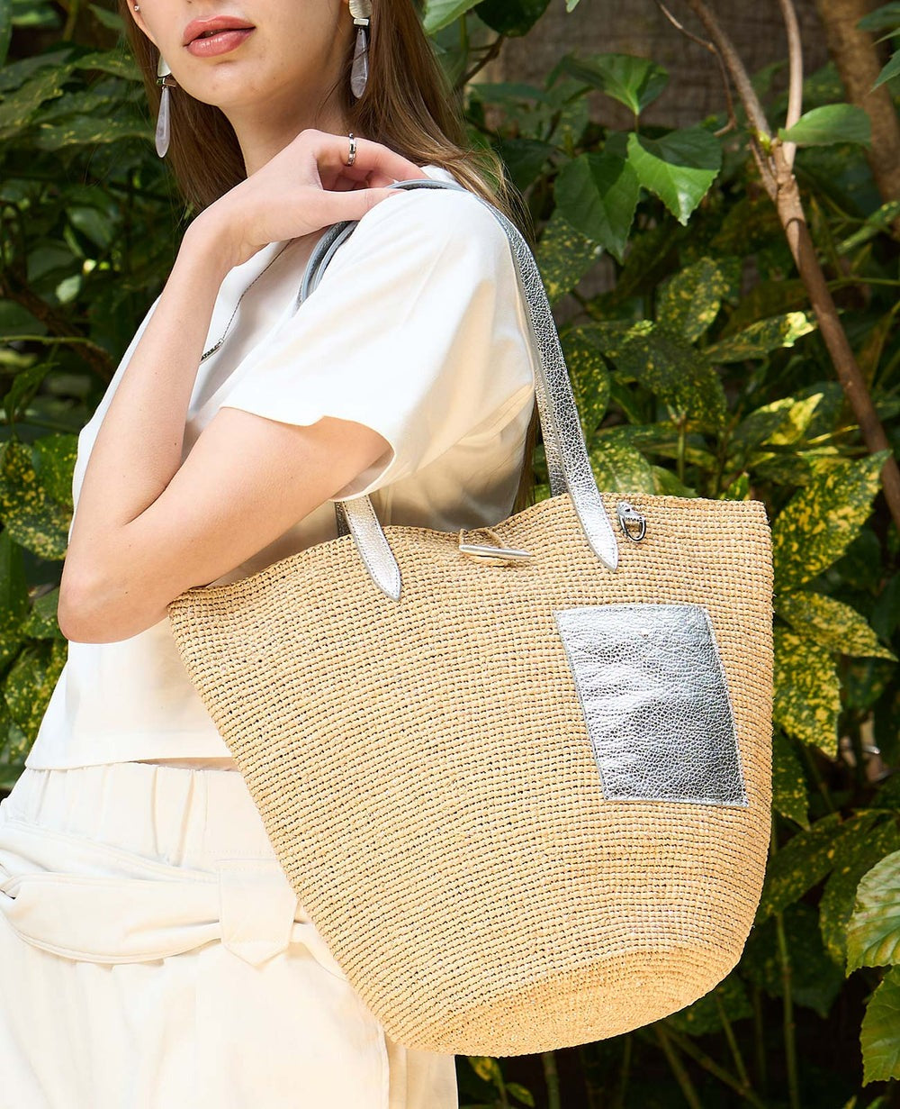 Madagascar Raffia Basket Tote Bag – Medium 1884