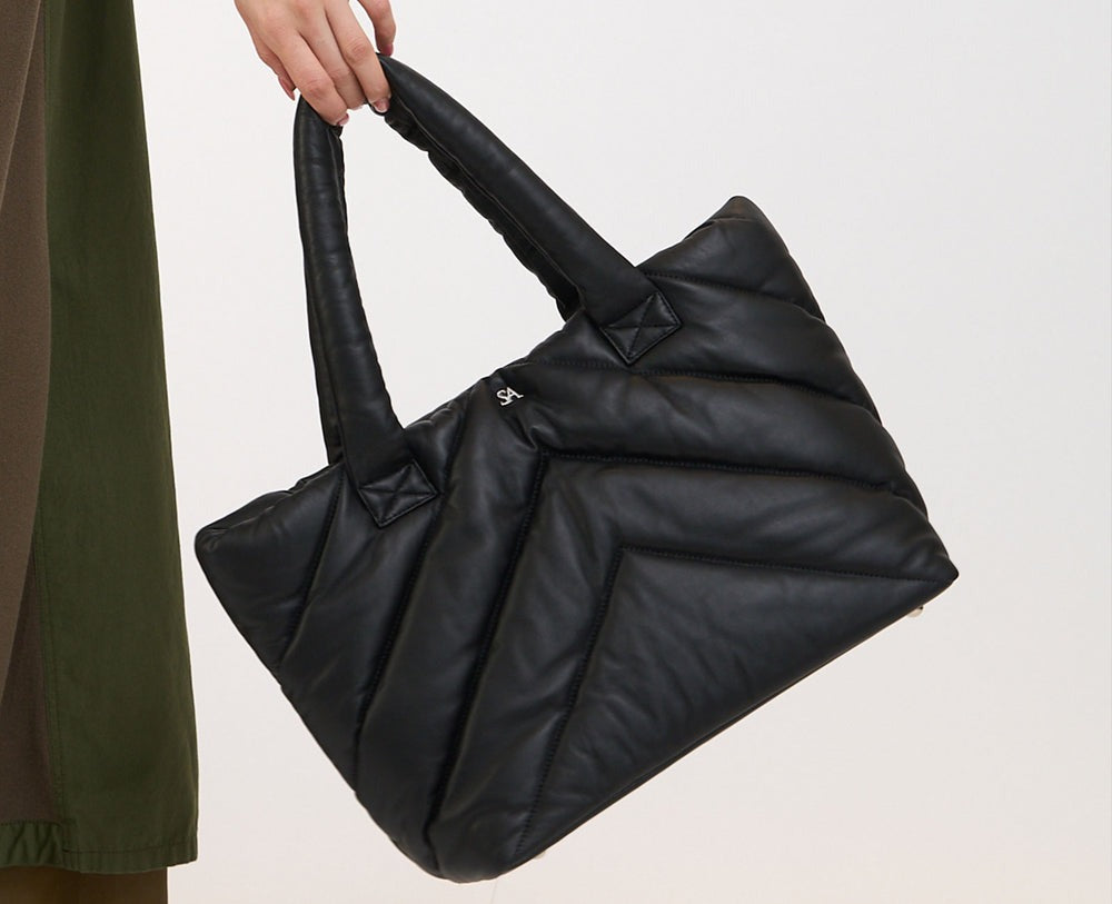 SA Logo Quilted Tote Sheepskin 1952