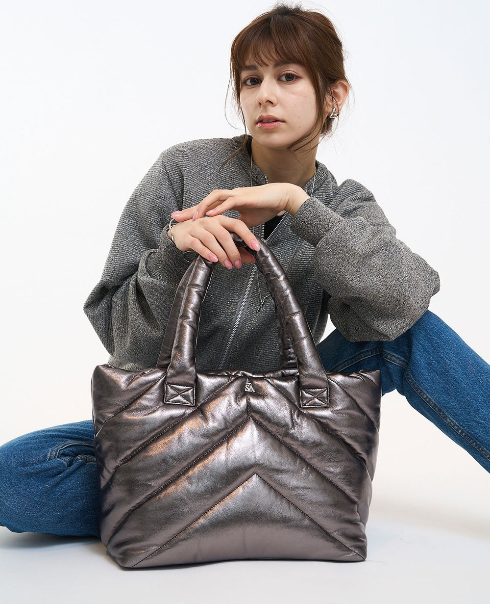 SA Logo Quilted Tote Sheepskin 1952