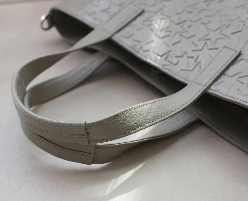 Jaguzi Tote Bag S – Star-Embossed Leather Version 1608-st