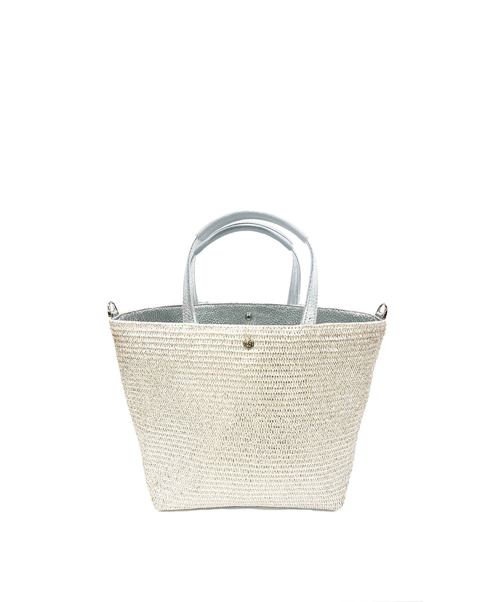 Sac de Promenade Raffia-Style Woven Mini Bag S(Size, with D-Rings) 1988