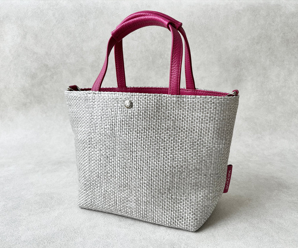 Sac de Promenade Raffia-Style Woven Mini Bag S(Size, with D-Rings) 1988