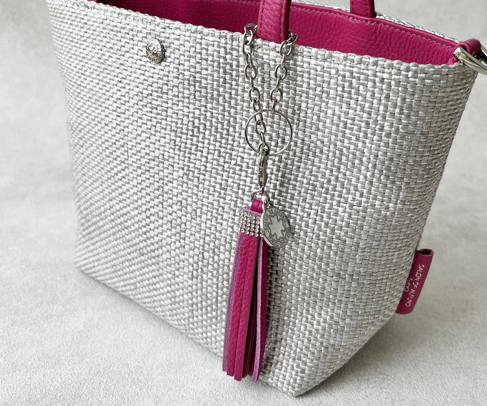 Sac de Promenade Raffia-Style Woven Mini Bag S(Size, with D-Rings) 1988