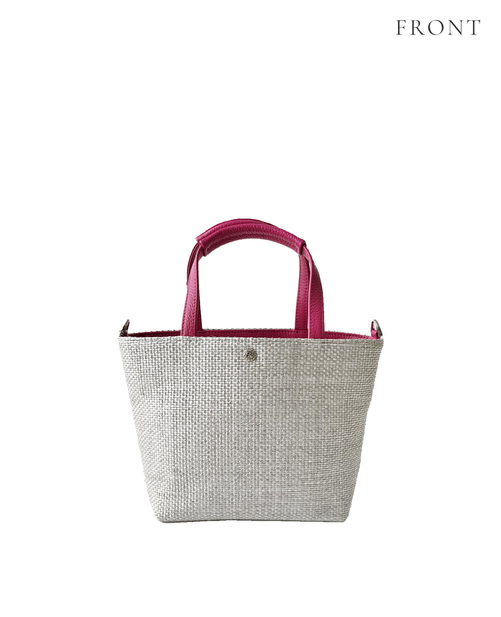 Sac de Promenade Raffia-Style Woven Mini Bag S(Size, with D-Rings) 1988