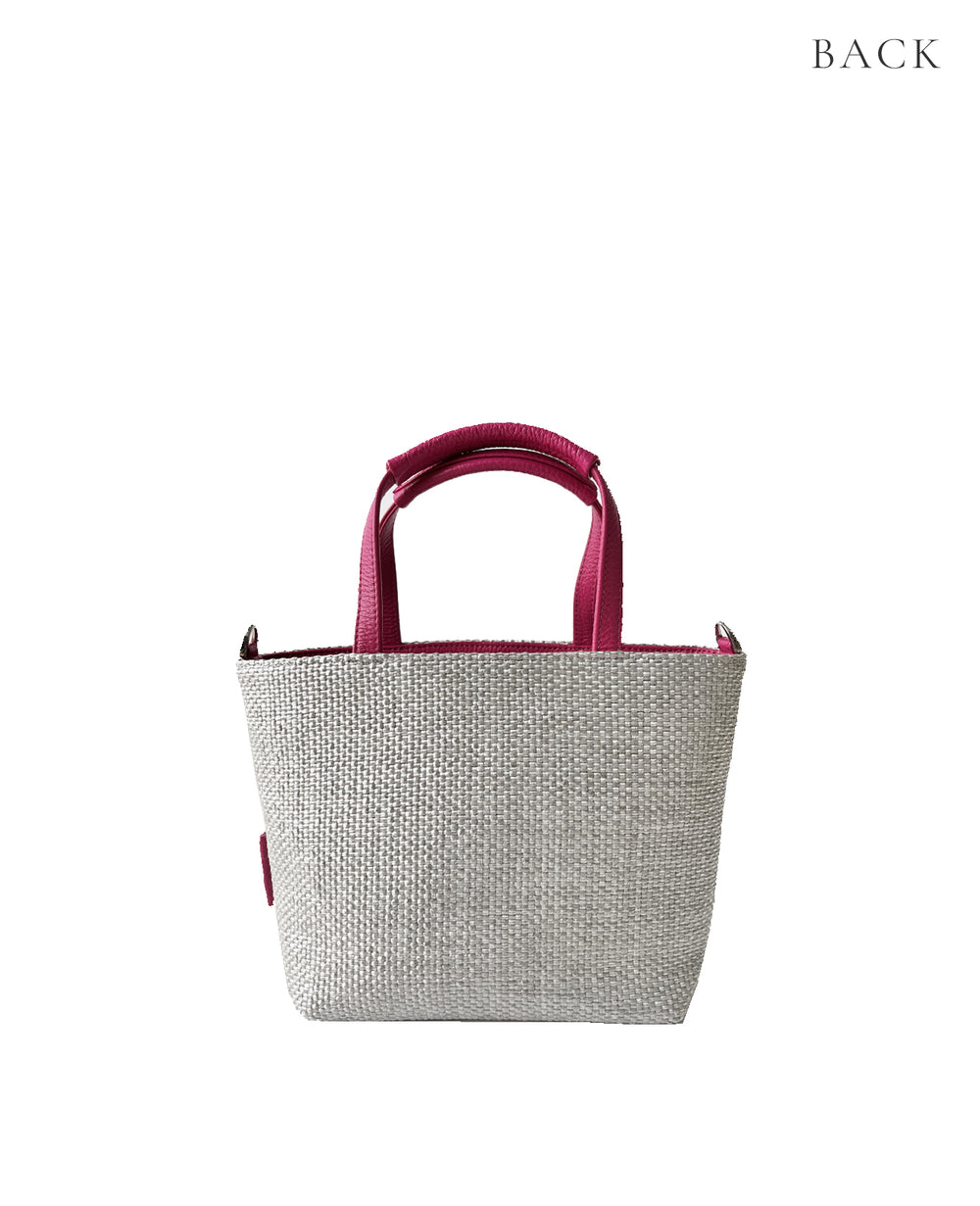 Sac de Promenade Raffia-Style Woven Mini Bag S(Size, with D-Rings) 1988