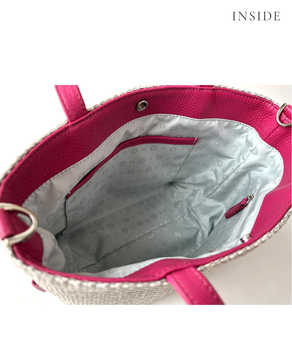 Sac de Promenade Raffia-Style Woven Mini Bag S(Size, with D-Rings) 1988