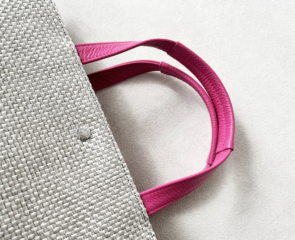 Sac de Promenade Raffia-Style Woven Tote Bag M (with D-Ring) 1989