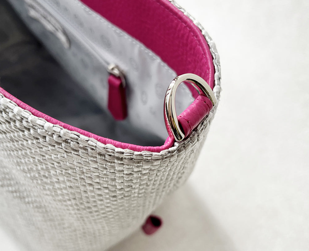 Sac de Promenade Raffia-Style Woven Tote Bag M (with D-Ring) 1989
