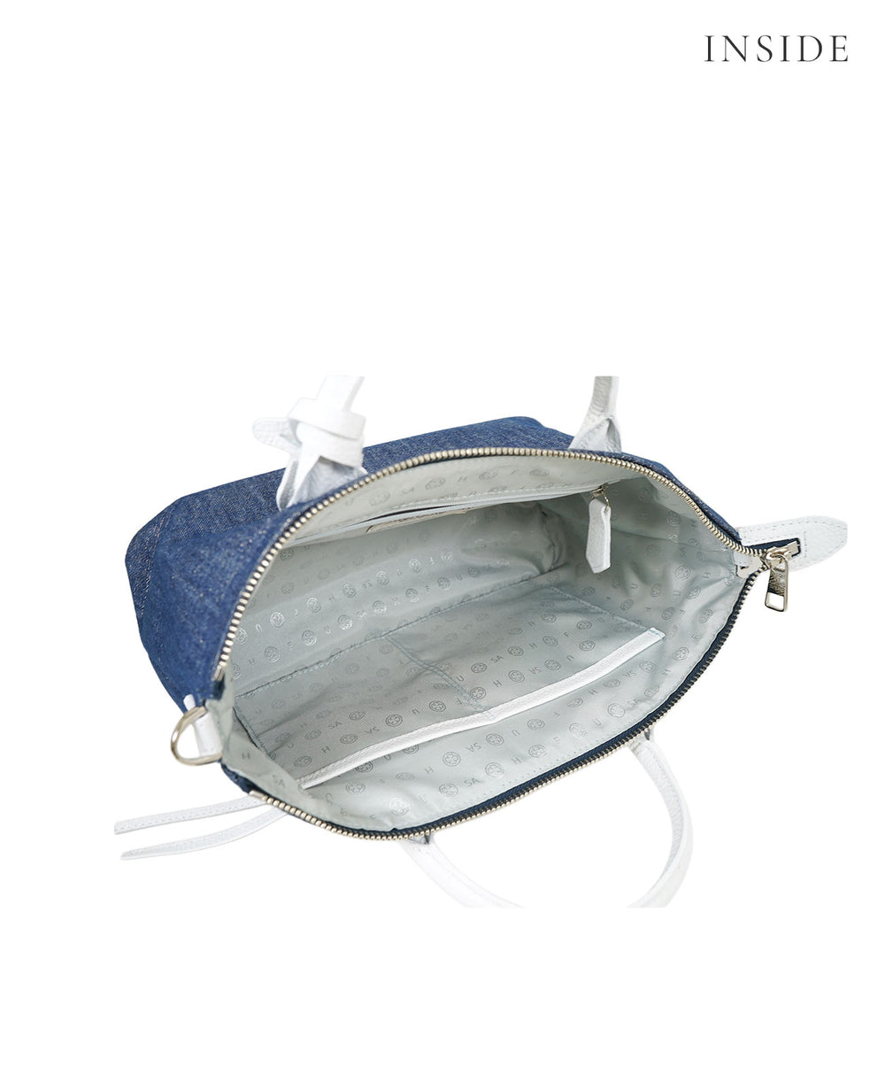 GAIEN East-West 2-Way Shoulder Bag (M Size) – Denim Version 1990-de