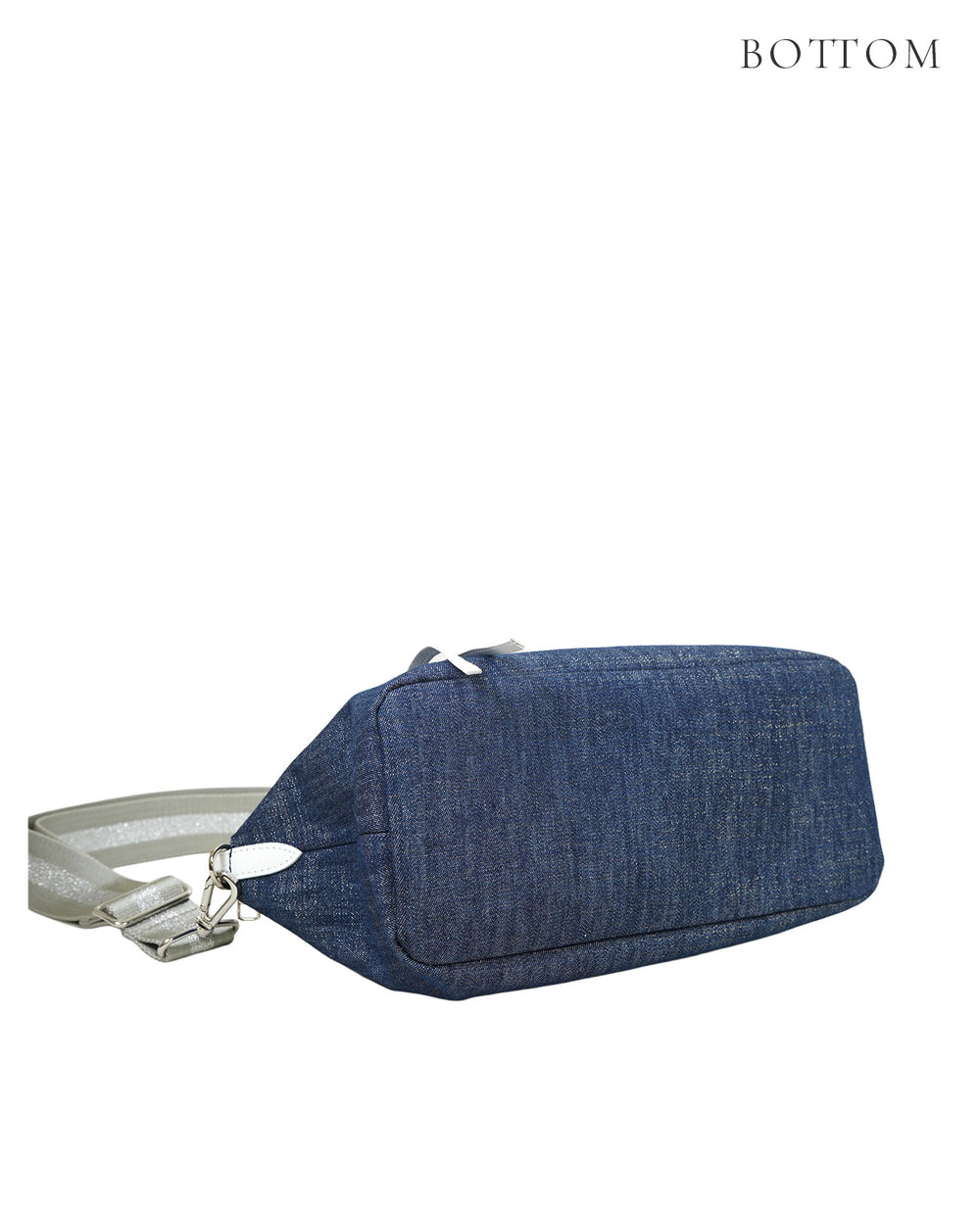 GAIEN East-West 2-Way Shoulder Bag (M Size) – Denim Version 1990-de
