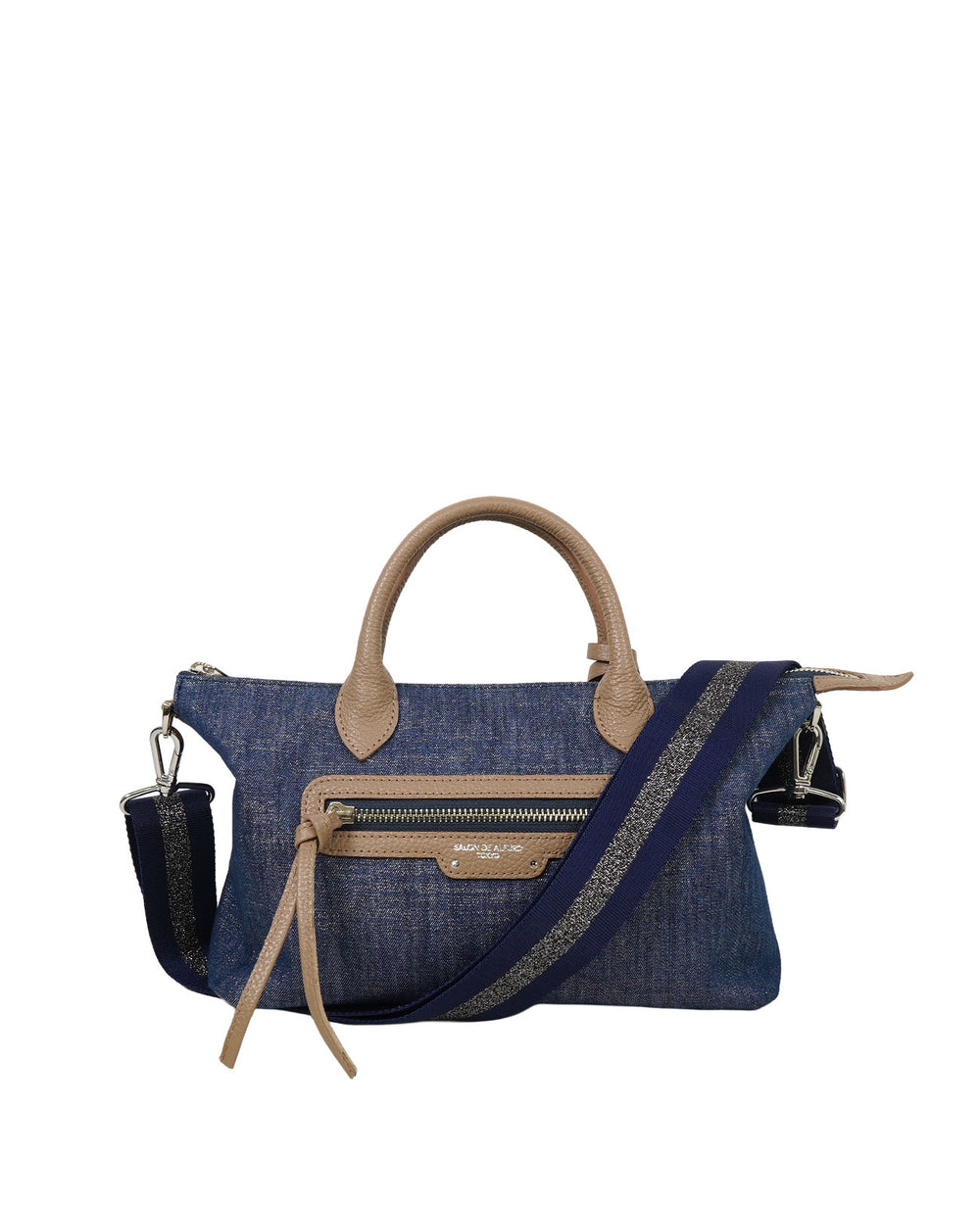 GAIEN East-West 2-Way Shoulder Bag (M Size) – Denim Version 1990-de