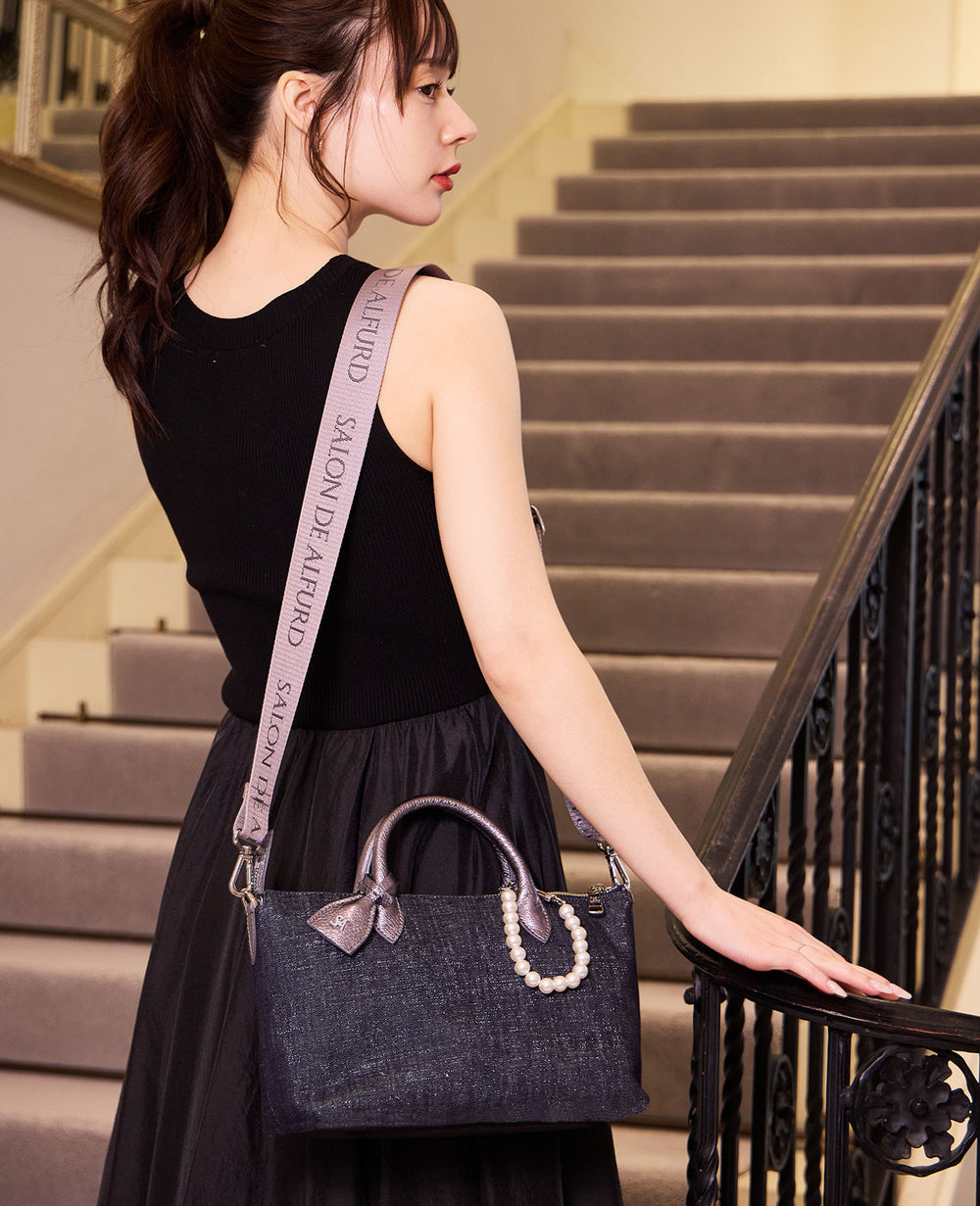 GAIEN East-West 2-Way Shoulder Bag (M Size) – Denim Version 1990-de