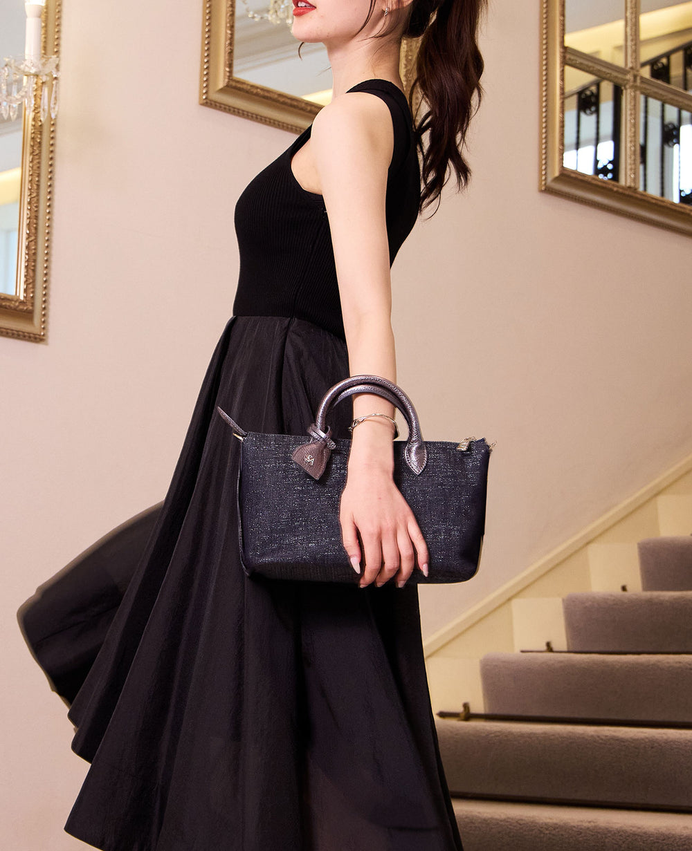 GAIEN East-West 2-Way Shoulder Bag (M Size) – Denim Version 1990-de