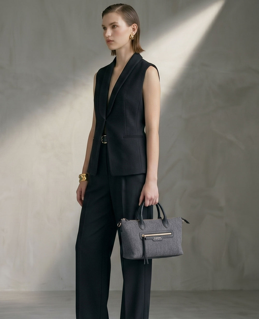 GAIEN East-West 2-Way Shoulder Bag (M Size) – Denim Version 1990-de