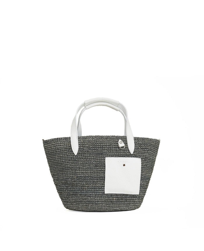 Madagascar Raffia Basket Tote Bag (S Size)  1997