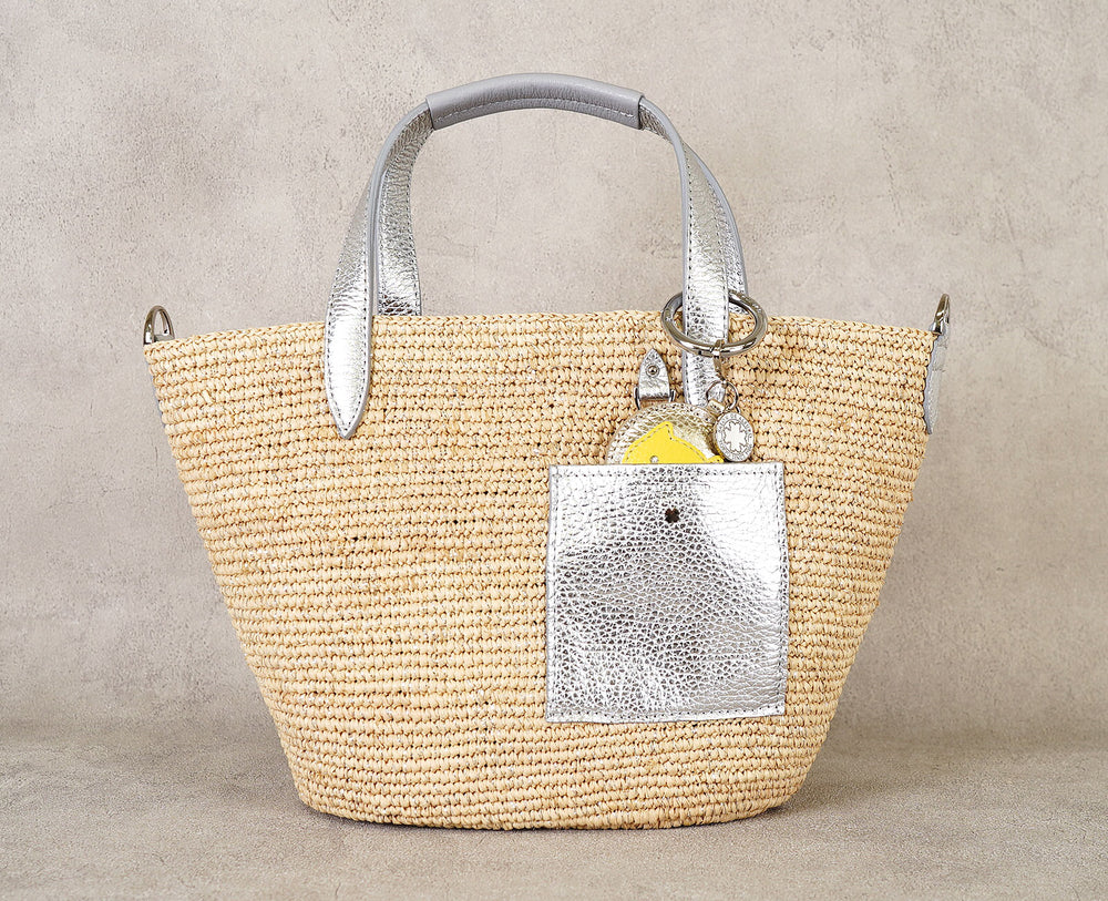 Madagascar Raffia Basket Tote Bag (S Size)  1997