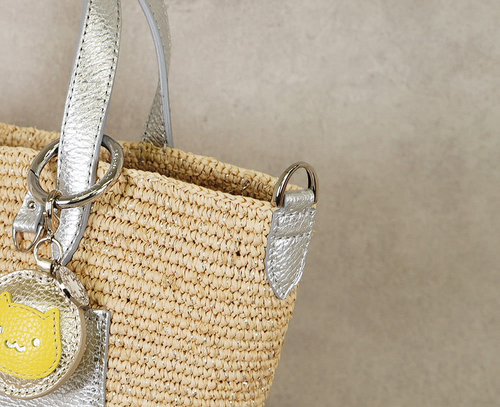 Madagascar Raffia Basket Tote Bag (S Size)  1997