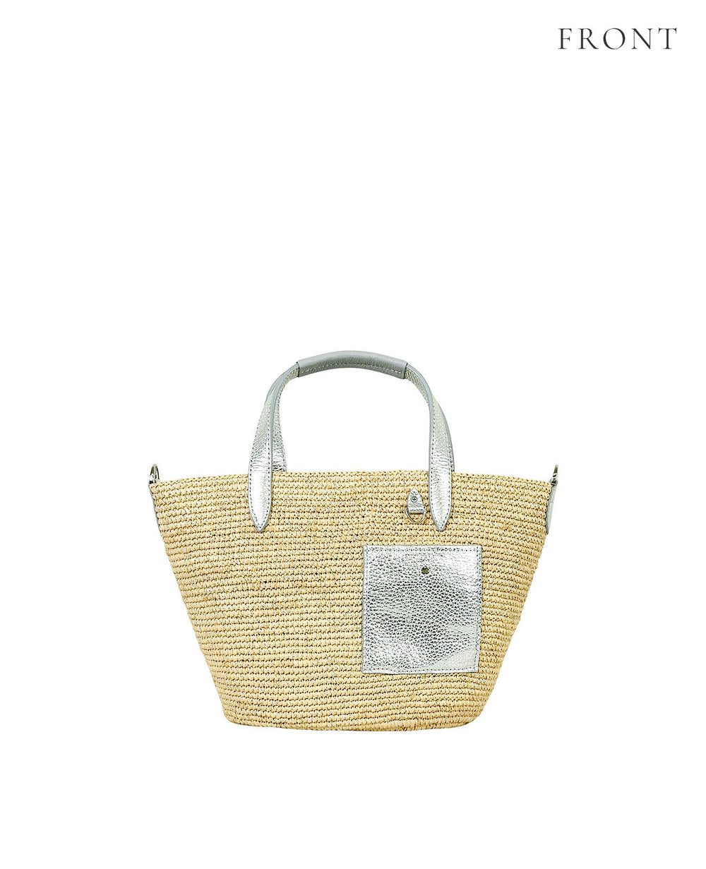 Madagascar Raffia Basket Tote Bag (S Size)  1997