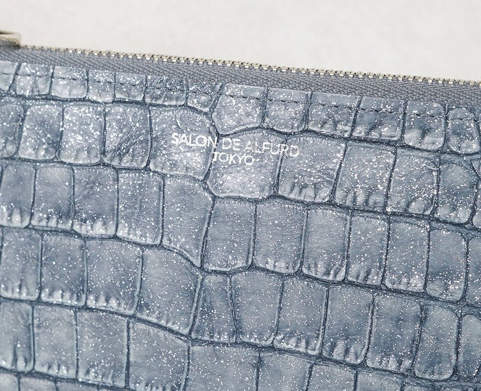 Carry L-Zip Long Wallet – Glitter Croc-Embossed Leather 1978