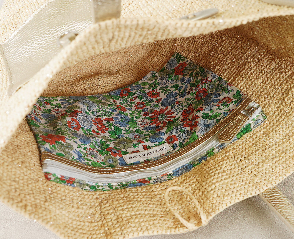Madagascar Raffia Basket Tote Bag (M Size) 1998