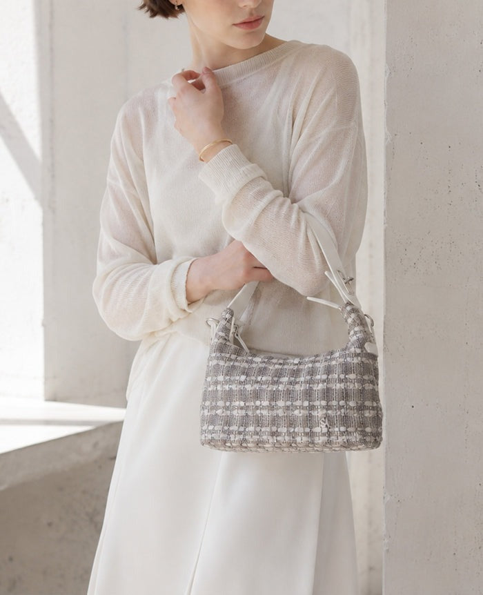 KIZASHI 2WAY Shoulder Bag Bag-in-Bag Tweed 2017