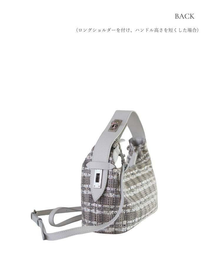 KIZASHI 2WAY Shoulder Bag Bag-in-Bag Tweed 2017