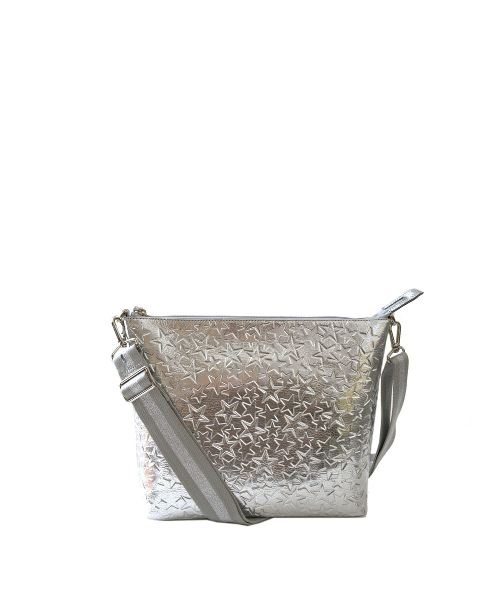 Horizontal Pochette (M) – Star-Embossed Leather 1331-st