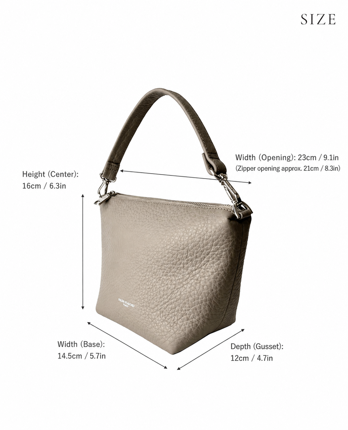 Balque 2-Way Pochette – Double-Faced Leather Version 1984-wf