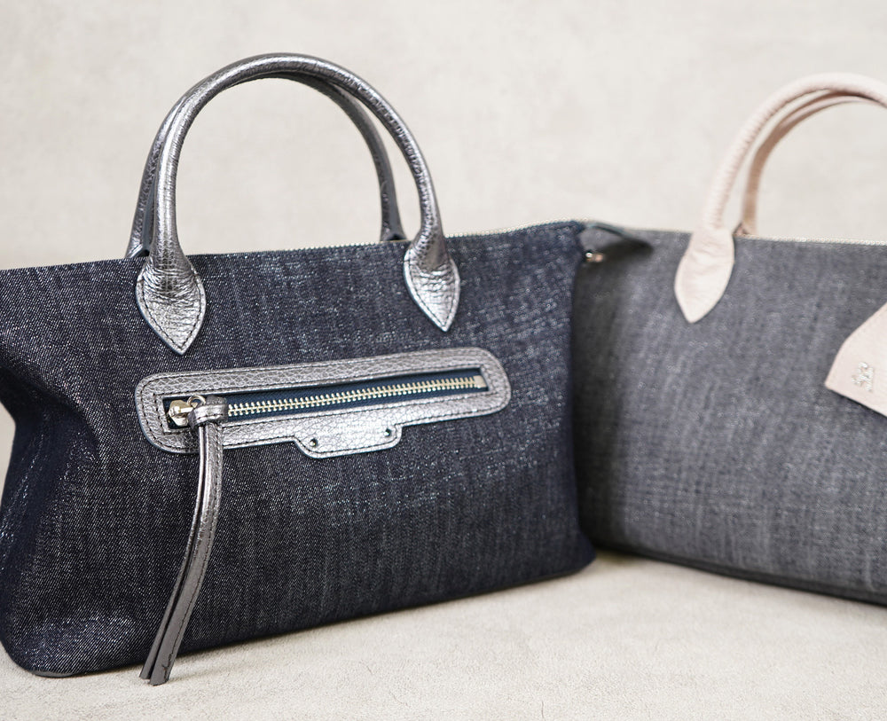 GAIEN East-West 2-Way Shoulder Bag (M Size) – Denim Version 1990-de